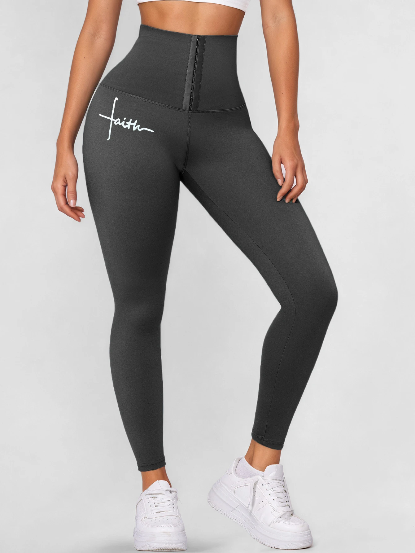 New Style High-Waisted Leggings with Three-Row Snap Buttons, Soft and Non-See-Through Tummy Control Pants, Suitable for Running, Cycling, Yoga, Sports, and Leisure, Stretchy Women's Pants, High-Waisted Pants, Women's Fitness Wear, High-End Fashion Snap-Button Leggings