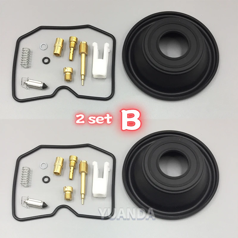 Carburetor Repair Kit Plunger Diaphragm For Kawasaki ZZR250 EX250 EX250H GPX250 ZL250 EL250 FZ400 FZ 400 ZZR EX ZL 250