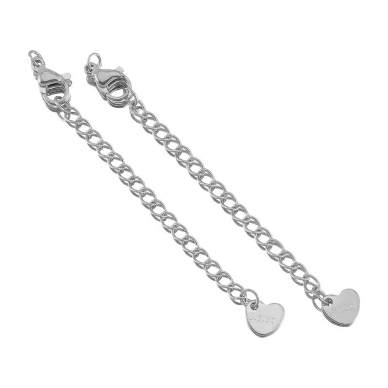 10Pcs/set Adjustable Lobster Clasp Hand Chains Stainless Steel Jewelry Enhancer Q6RB