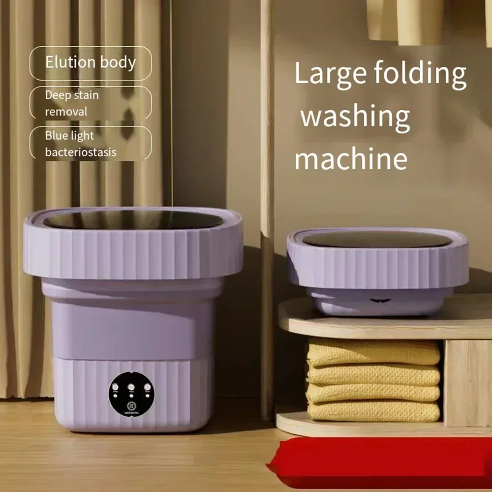 Mini Folding Washing Machines Portable 13L Socks Underwear Panties Retractable Automatic Washing Machine Travel Home Bra Washer