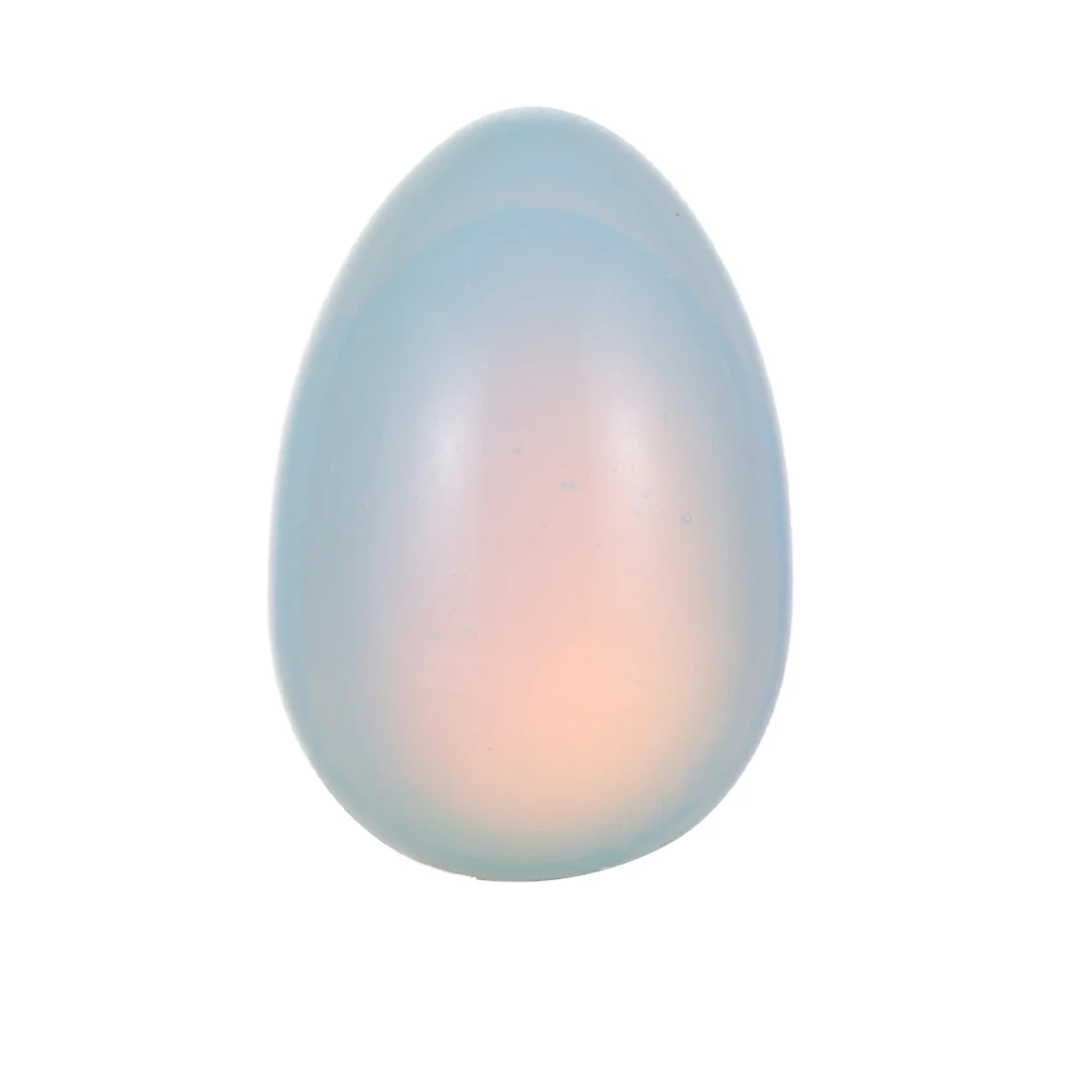 for Collection White Crystal Blue Point Jade Mini Ornament Egg Pattern Healing Stone Natural Stone Healing