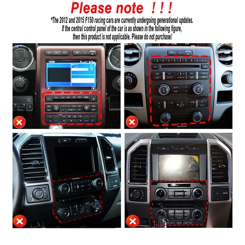 Imagen 2 del producto Pantalla de estilo Vertical de Radio de coche Android14 de 12,1 pulgadas para Ford F150 2013-2015 reproductor de vídeo Multimedia estéreo GPS Navi 4G DSP Carplay