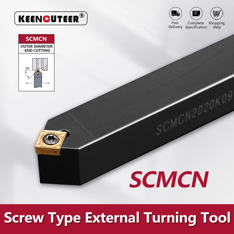 SCMCN1010 SCMCN1212 SCMCN1414 SCMCN1616SCMCN2020 SCMCN2525 External Turning Tool CNC Cutter Bar SCMCN Lathe Bar Turning Holder
