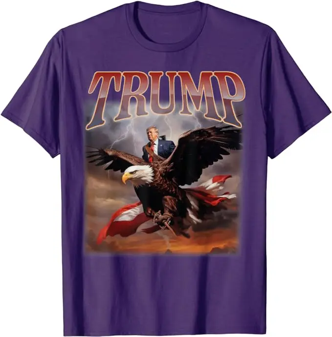 Donald Trump Eagle USA President 2024 Take America Back MAGA T-Shirt Pro Trump Fans Clothes 4th of July Patriotic Campaign Tee