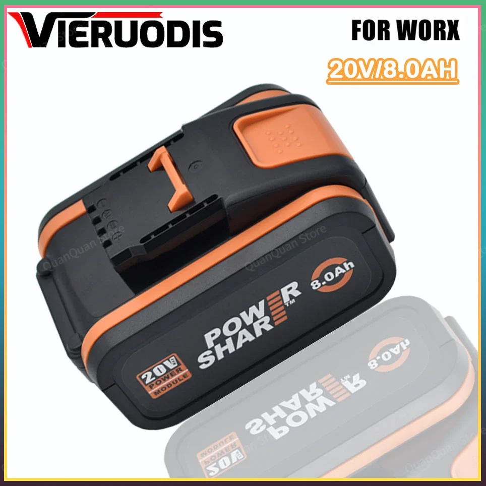 

Для батареи 20V 8000mah Li-Ion для Worx WX390/WX176/WX166.4/WX372.1 WX800/WX678/WX550/WX532/WG894E WG629E/WG329E/WG2