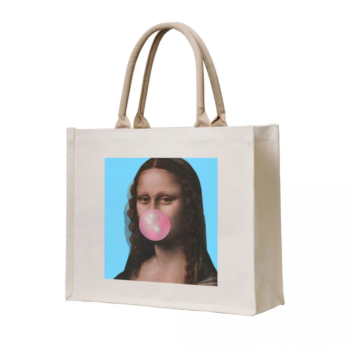 

Mona Lisa (Leonardo da Vinci) with Bubblegum Tote Bag Eco bag woman shopping bag shopping