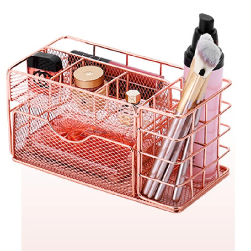 사무실, 책상, 문구류, 화장품, 보석용 북유럽 금속 서랍 정리함 – 세련된 가정 및 작업 공간 보관 솔루션, Du