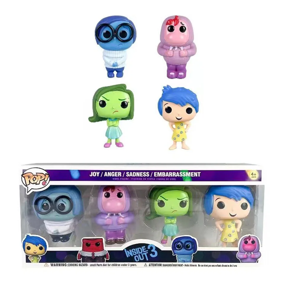 2024 Funko Pop Inside Out 2 Anime Figure Toys Ornaments Action Statue Model Doll Collection Ornament Room Decoration Toys Gifts