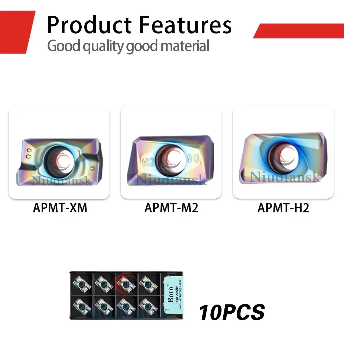 APMT1135/1604PDER-H2/M2/XM 1605PEER-XM TF618 DESKAR Numerical Control Lathe Colorful Milling Inserts Quenched Steel Processing