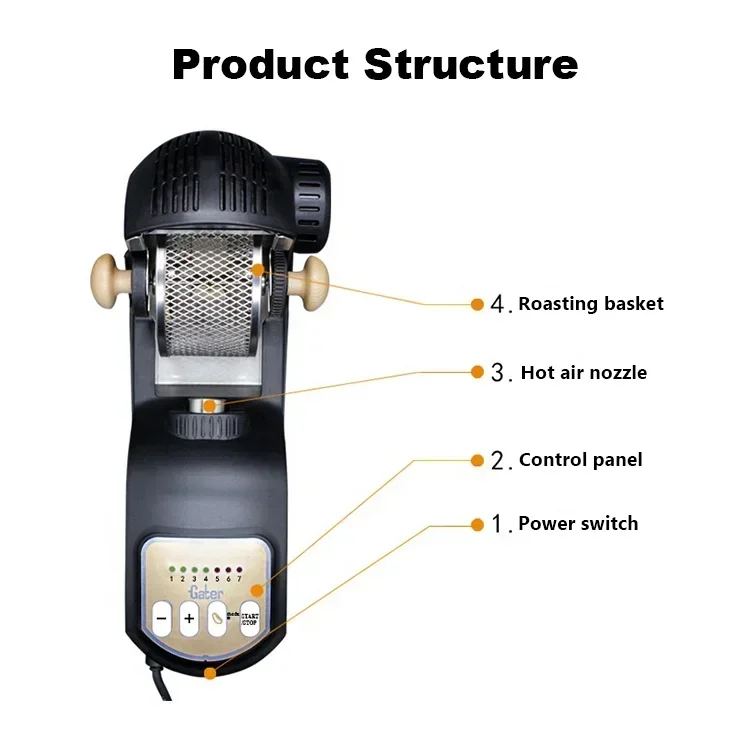 300g Coffee Bean Roaster Coffee Bean Roasting Machine Small Coffee Bean Roaster for Sale factory price