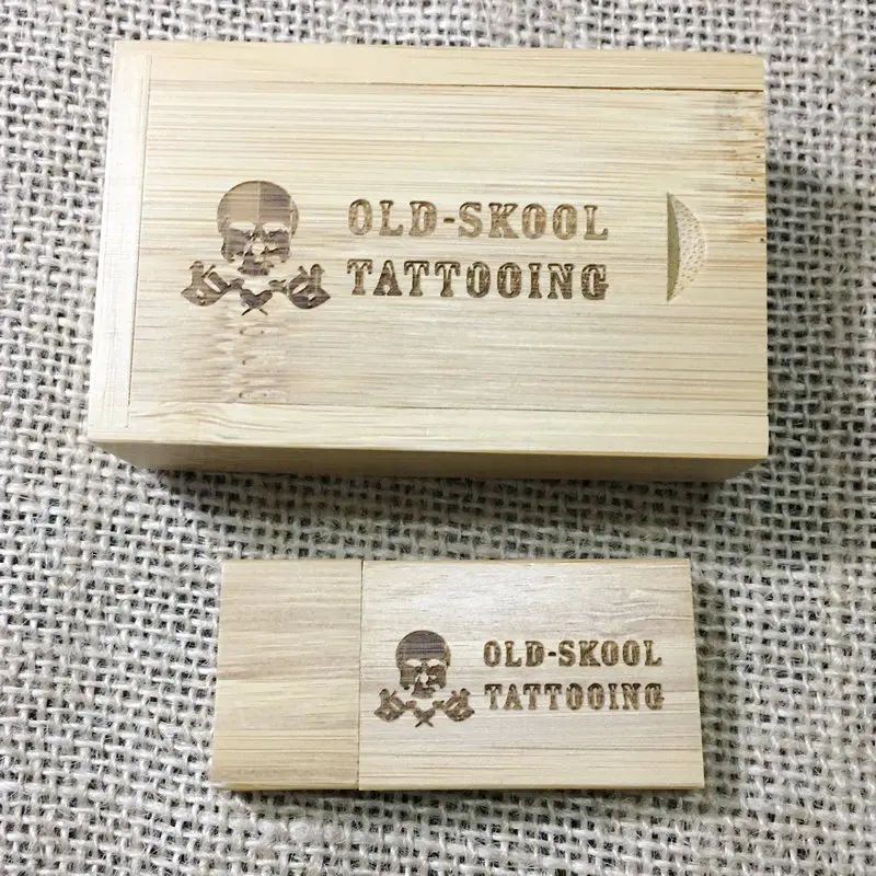 30pcs/lot Flash Drive Usb 2.0 Wooden + Box Pen Drive 4GB 8GB 16GB 32GB 64GB U Disk Free Custom Logo for Photography Wedding Gift