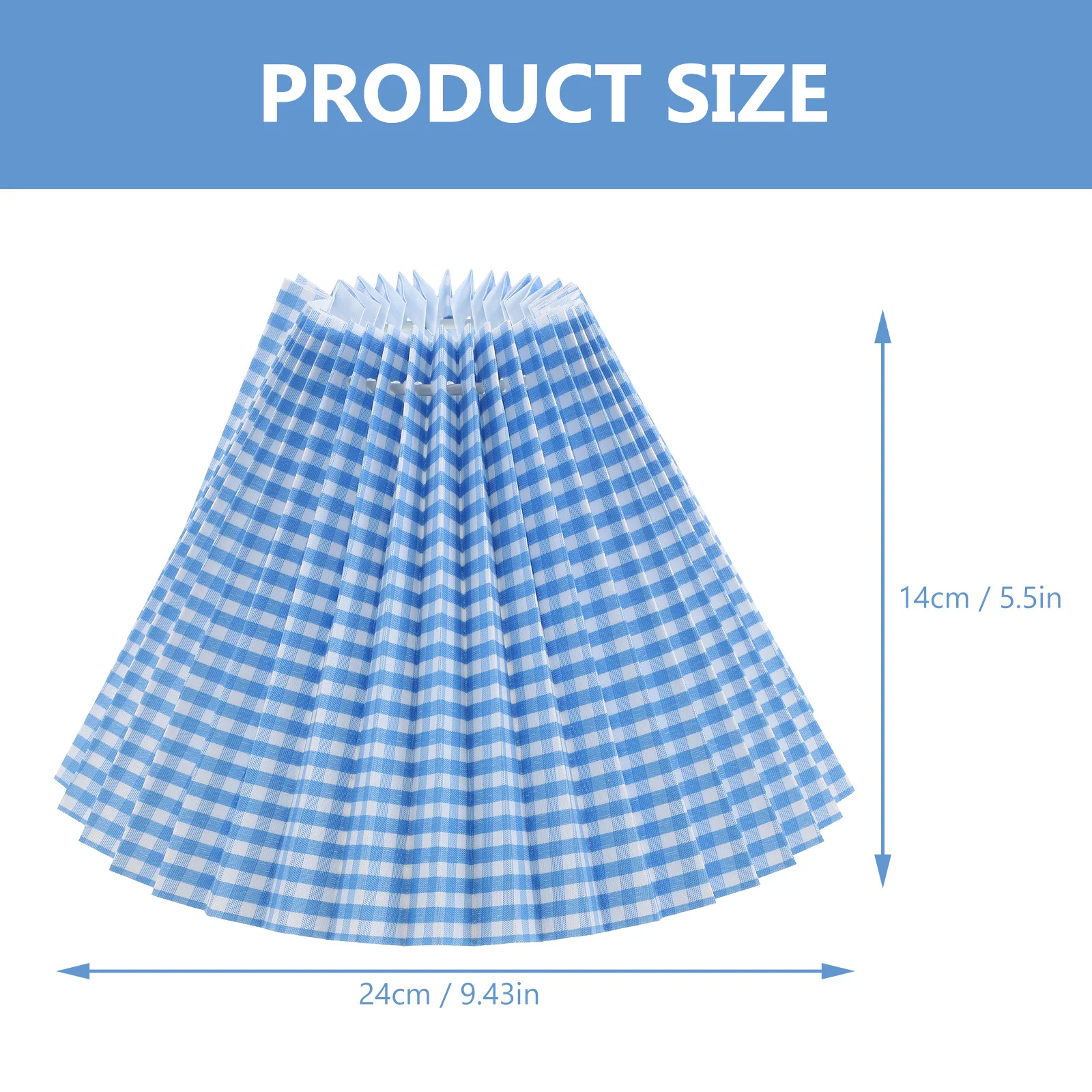 1 шт., плиссированный абажур из синей сетки для настольного настольного светильника, прочный современный домашний декоративный чехол, аксессуар, освещение