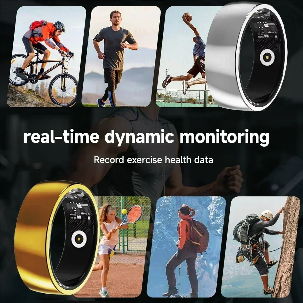 2025 ใหม่สมาร์ทแหวนผู้ชายผู้หญิงแหวนสุขภาพใหม่ Heart Rate เลือดออกซิเจน Sleep Monitor กีฬาสมาร์ทควบคุม Photo สําหรับ Android IOS