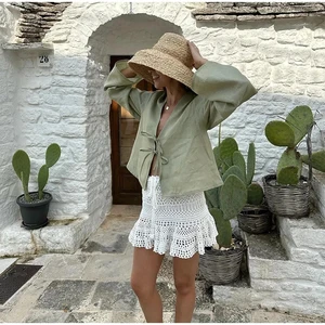 أعلى 7 بلوزة كامبراي بيضاء مبيعا - رقم 6