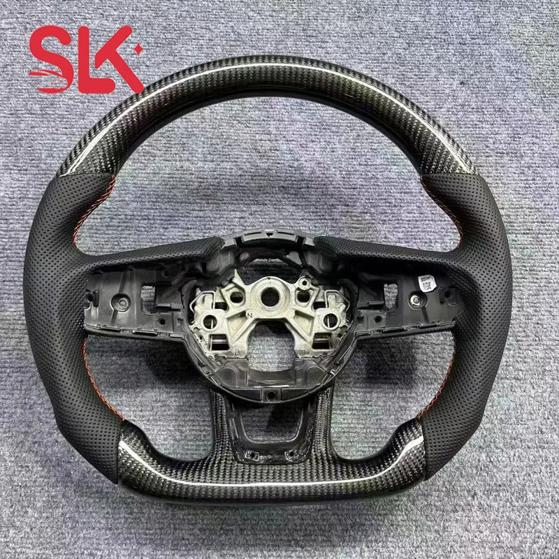 For Lynk & Co 01/02/03/03+ Forged Carbon Fiber Flat-Bottom Sports Steering Wheel Modification
