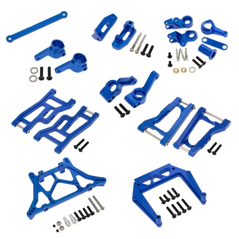 Front & Rear Suspension Arms Set Aluminum Alloy All Car Upgrade Parts Apply To 1/10 TRAXXAS Linear Vehicle 1967 C10 Drag Slash