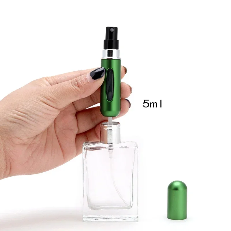 Mini Perfume Portátil Garrafa Recarregável, Refill Spray Jar, Bomba de Perfume, Recipientes Cosméticos Vazios, Atomizador para Ferramenta de Viagem, 5ml, Novo