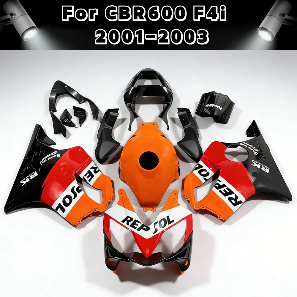 Motorcycle Fairing Kit For Honda CBR600 F4i CBR600F 2001-2003 ABS Injection Bodywork Repsol