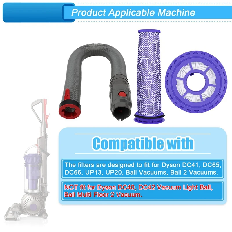 Для Dyson DC41, DC65 и UP13 UP20 Animal Series, фильтры для пылесосов + запасные части для шланга, аксессуары 920769 -01 & 920640 -01