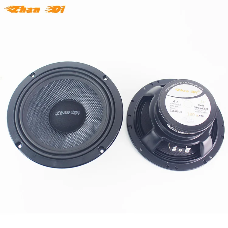 The Factory 6.5 Inch 2-way car Component Speakers Fiberglass cone mid-high and low frequency with crossover Car Door Speakers