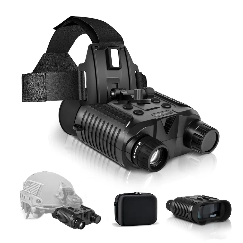 

NV8160 Head Mounted Night Vision 8X Digital Zoom Hands Free Tactical Helmet Night Vision Goggles 1080P HD Infrared Binoculars