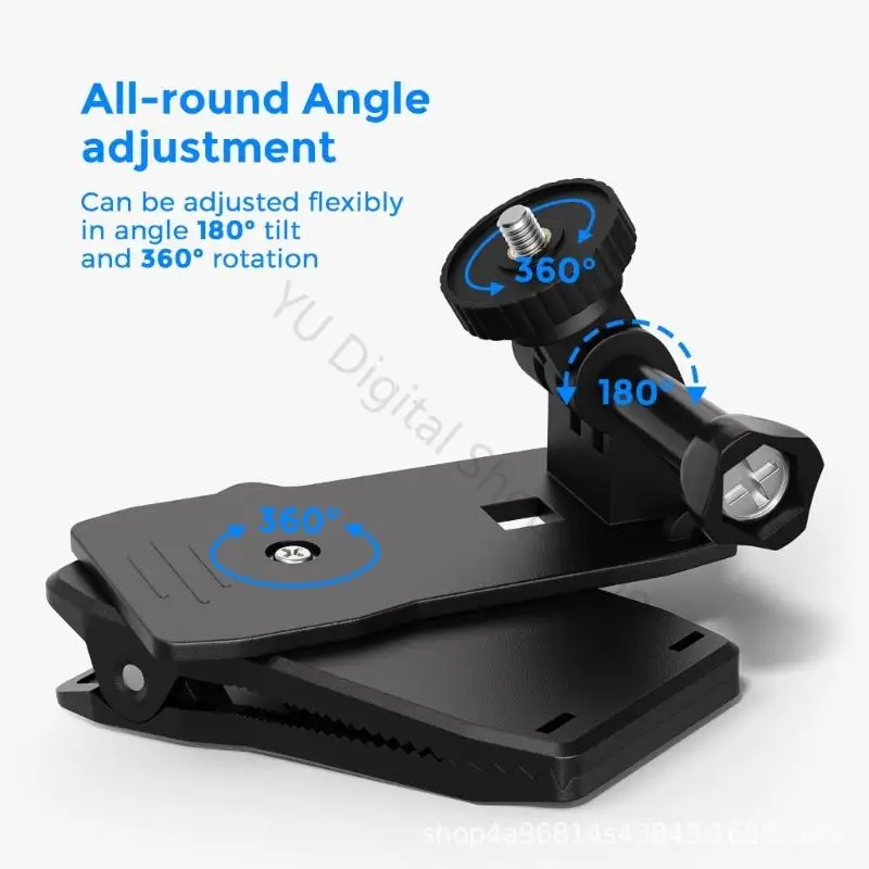96BA Outdoor-Ventilator-Montageclip für Shark ABS-Klemmhalter mit Winkelgelenk für die Platzierung Bund und die – Detail 7