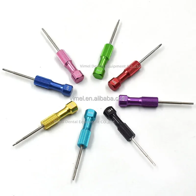 Universal 8pc/set Dentals Implants Screw Drivers Kit Dentals Prosthetic Implants System Dentals Screwdrivers Set