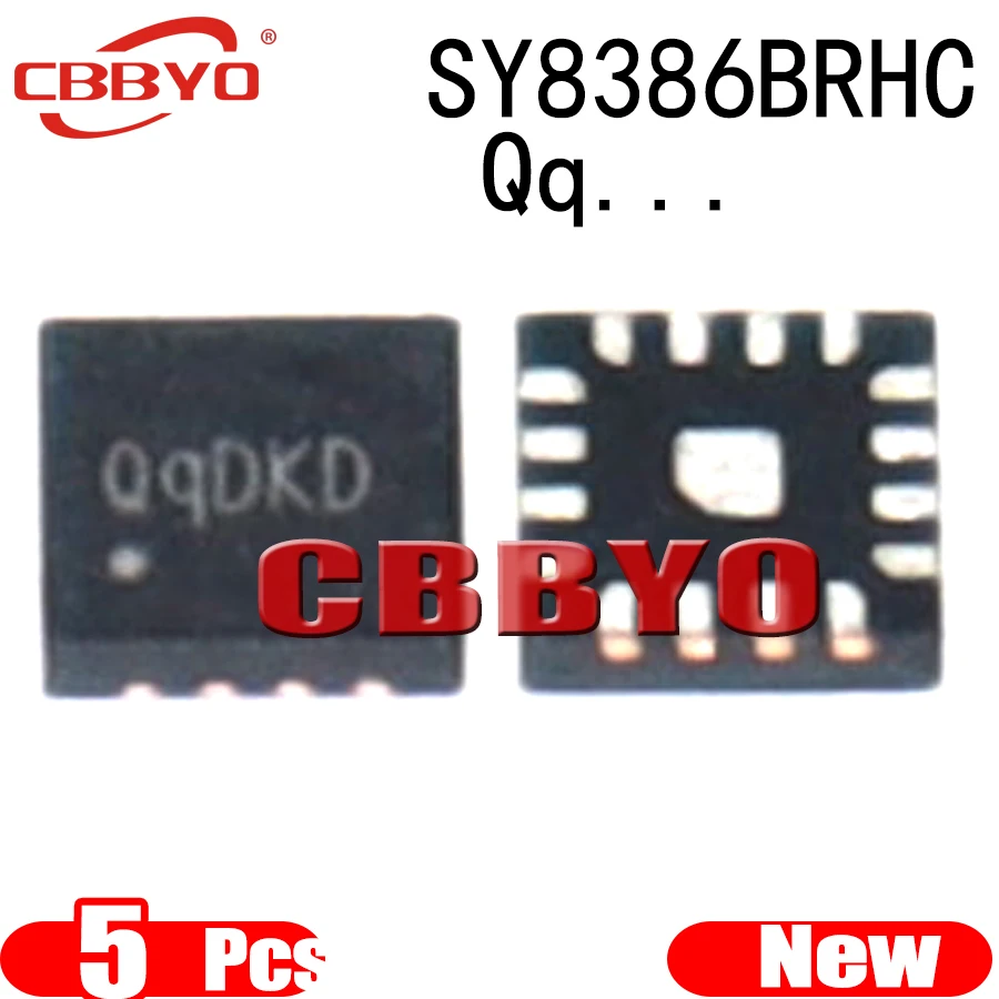 (5piece)100% New SY8386BRHC SY8386B QqAZB QqBTB Qq.. QFN-16 Chipset