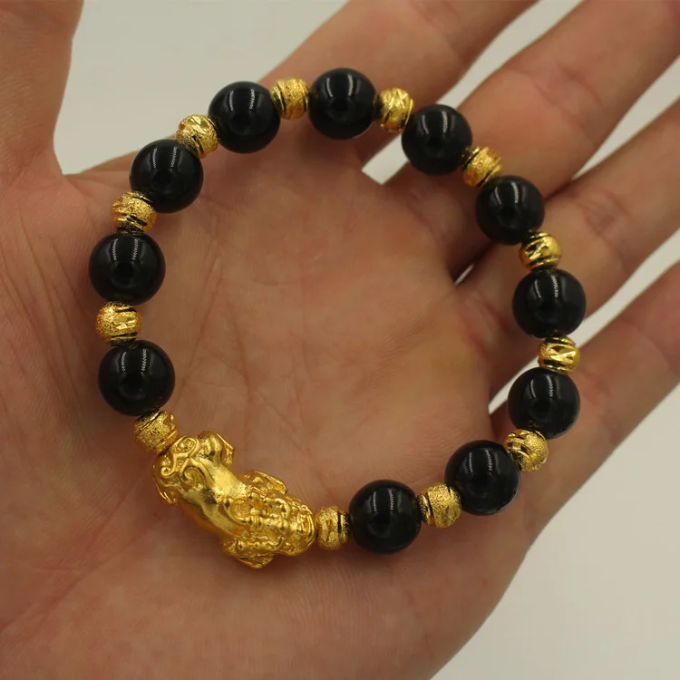 Fashion Vietnam Gold 3D Gold Plated Transfer Bear Bracelet Observer Age Impetation Gold Jewelry for Men and Women