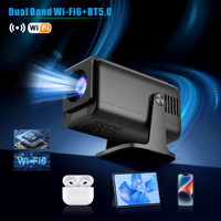 HP320 Mini Projector Salange 4K Supported Wifi6 270 ANSI Home Theater 180° Flexible BT 5.0 Beamer 1920*1080P Projetor Portable