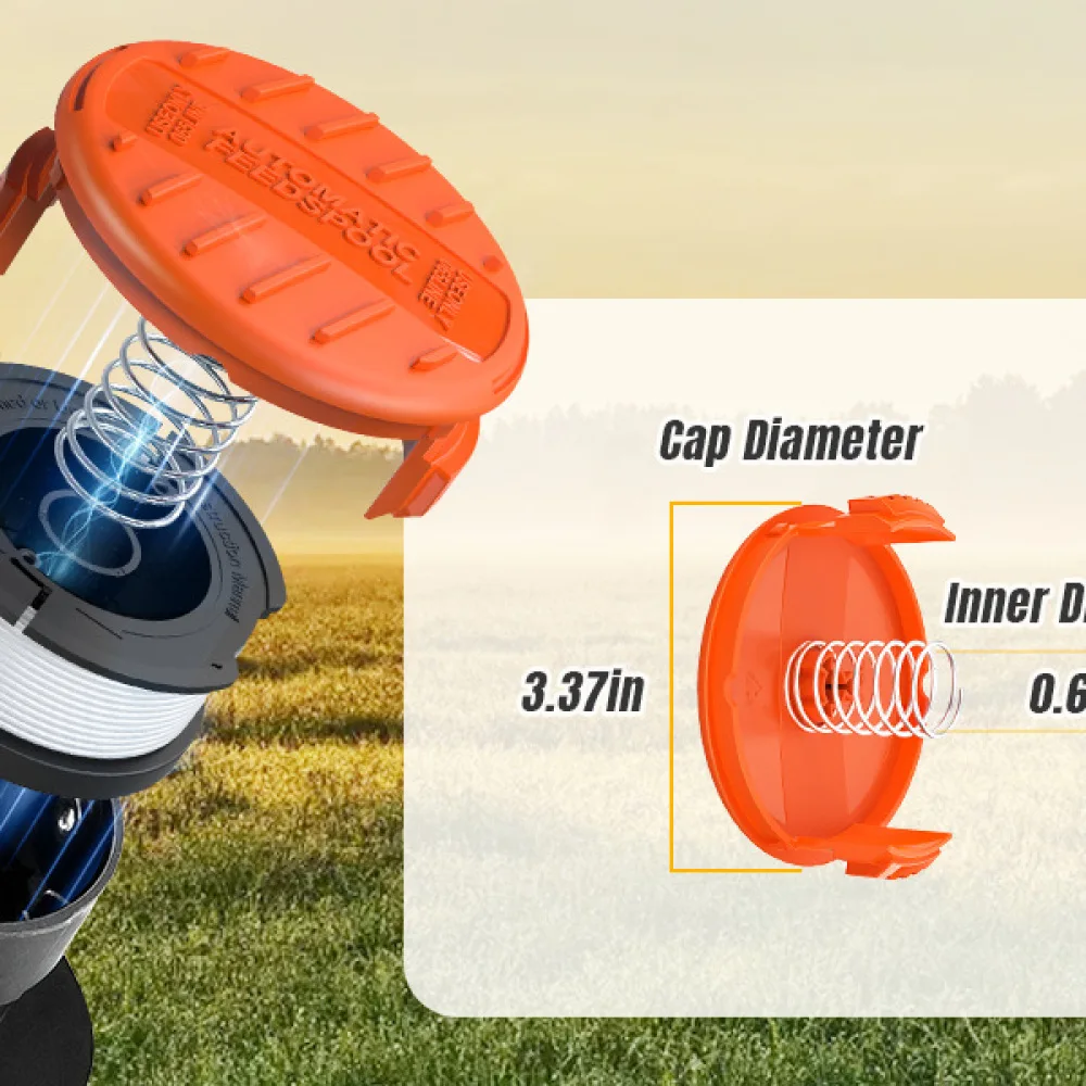 For Black Decker AF 100 3ZP Nylon Trimmer Spool Line Eater String Grass Cutter Replacement Head Lawn Mower Garden Supply