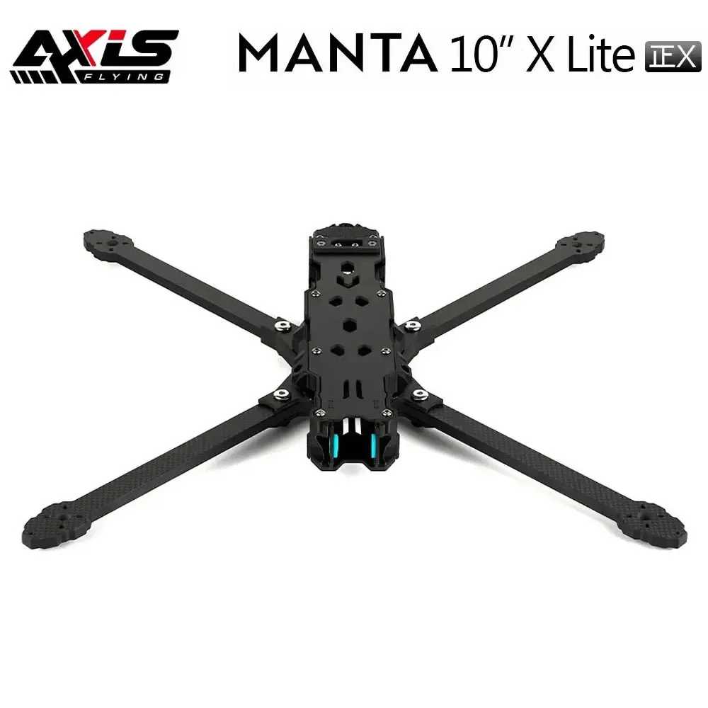 

Axisflying MANTA10 "Lite 10-дюймовый комплект рамы Ture X, 402 мм, колесная база T700, карбоновый совместимый 10-дюймовый пропеллер для RC FPV Drone