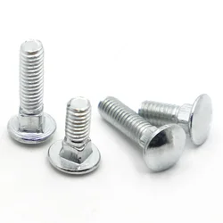 GB12 DIN603 M4 M5 M6 M8 M10 M12 Carbon Steel Truss Round Head Square Neck Carriage Bolt Coach Screw for Shelf Desk Furniture