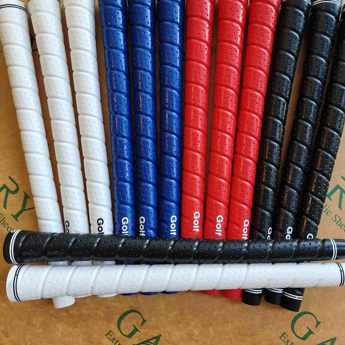 

High Quality Golf Grips Set Black TPE Material Universal Iron Wood Environmentally Standard Midsize Golf Club Grips