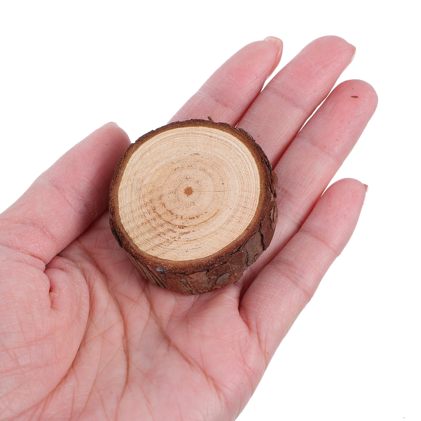 

4pcs Natural Wood Chip Ornaments Creative Tree Stumps Decorations Hamster Supplies Wood Platform Pet Cage Accessories