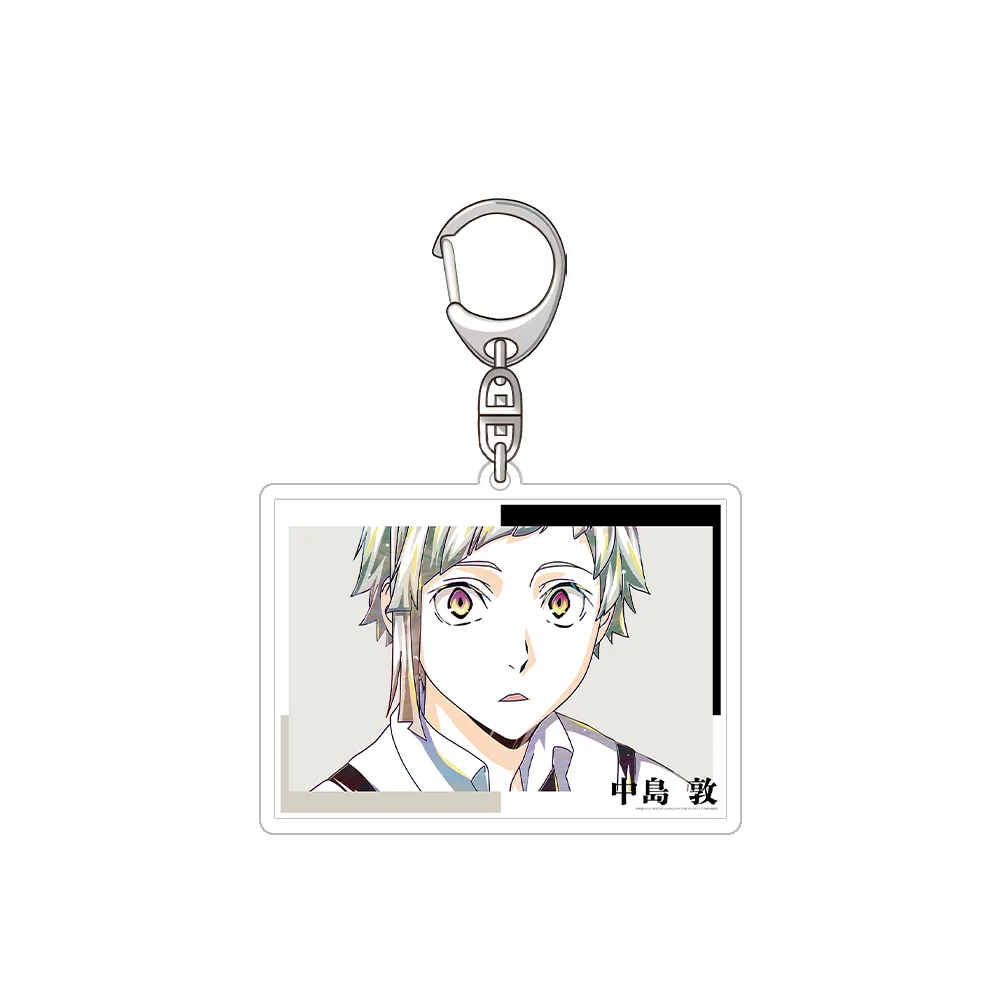 Bungo Stray Dogs Nakajima Atsushi dazai osamu Ryunosuke Akutagawa Nakahara Chuuya Official HD Acrylic Keychain Bag pendant Gifts