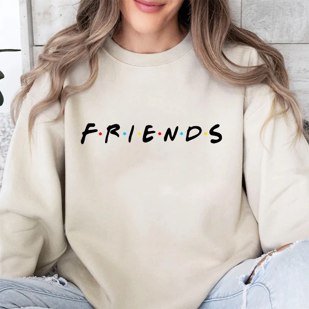 Friends Trip Fan Women's Autumn Winter Sweatshirt Pullovers Trendy Friends Pullover Gift Top Women Graphic Latter Stylish Shirt