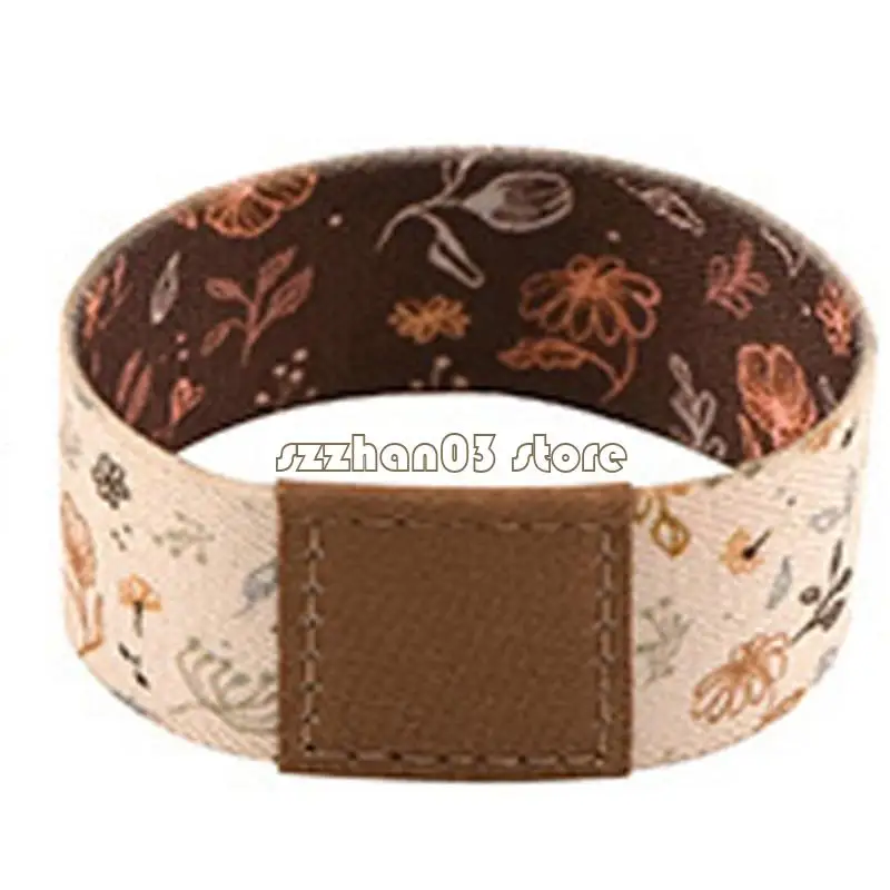 367C Stretchy Floral Dolphin Wristband Adjustable Size Water Resistant Materials For Outdoor Activities And Casual Wear