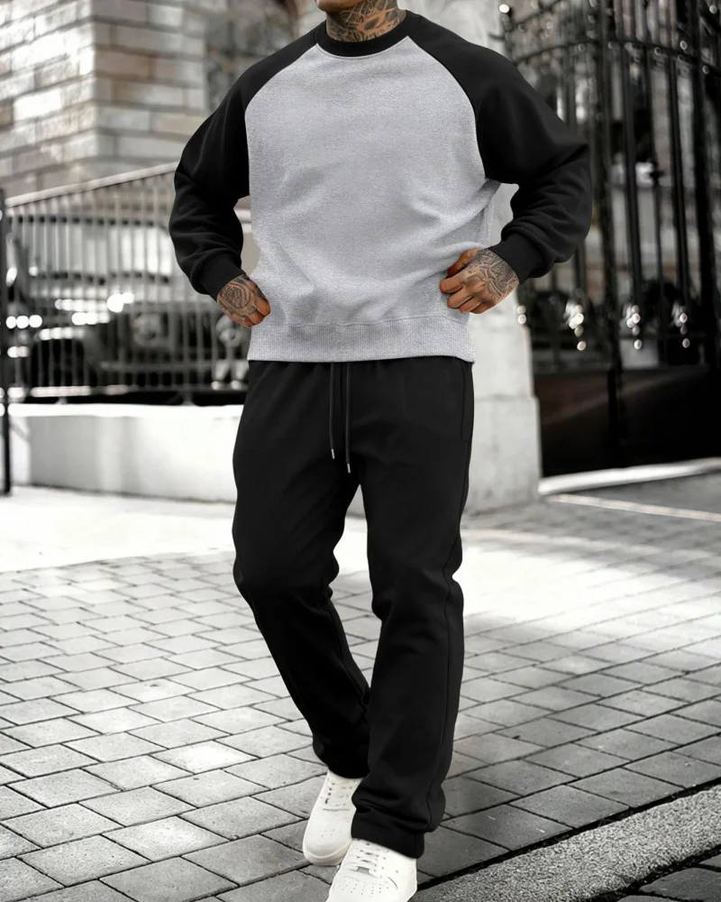 

Мужская спортивная одежда, повседневный комплект, толстовка с капюшоном + брюки, спортивная одежда, весенне-осенний комплект, спортивные штаны, мужская спортивная одежда для бега