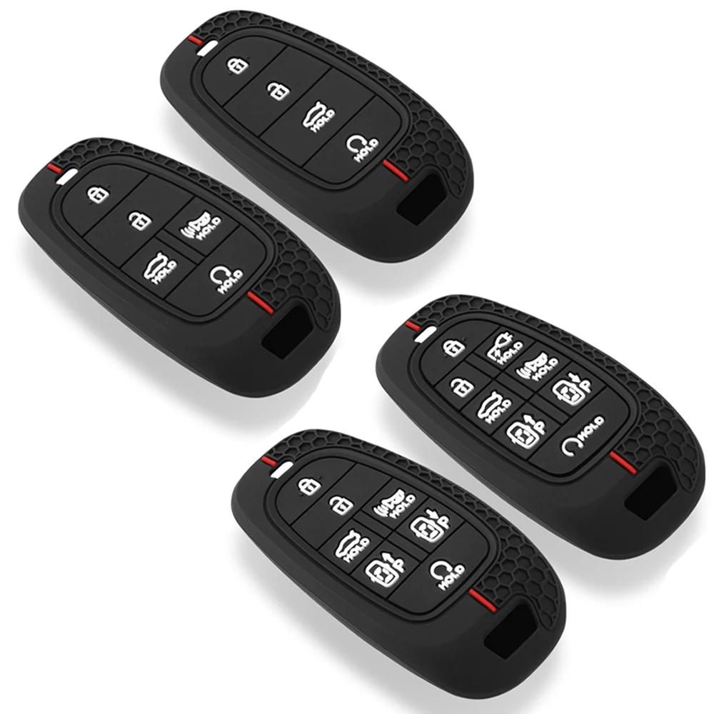 Funda de silicona para llave de coche, funda para Hyundai Sonata Sel Ev 6 Ev 8 IONIQ 5 Nexo DN8 Fe Tucson Sonata Staria NX4 Ioniq