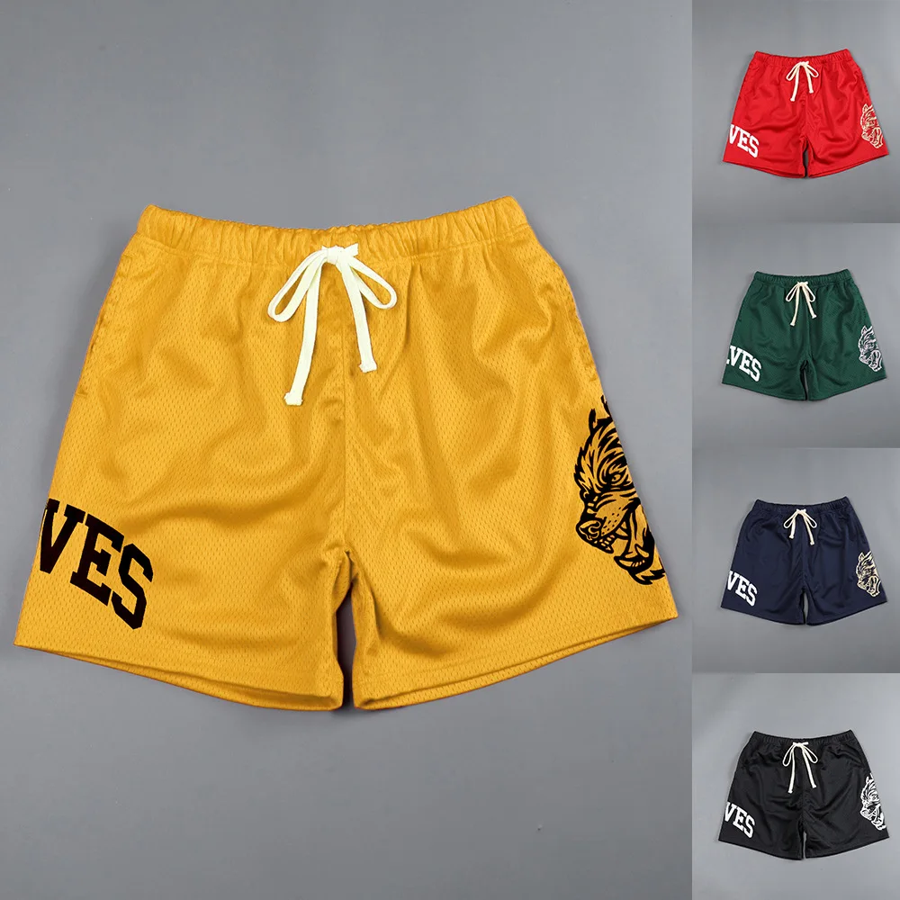 Summer New Men Fashionable Beach Shorts Mesh Quick Drying Multi-Color Sports Shorts Men Gym Fitness Shorts Outdoor Jogging Pants