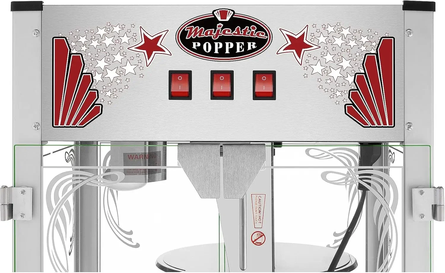 Majestic Countertop Popcorn Machine-Extra Large Movie Theater Style Popper with 16oz Kettle and Warming Deck by Superior Popcorn