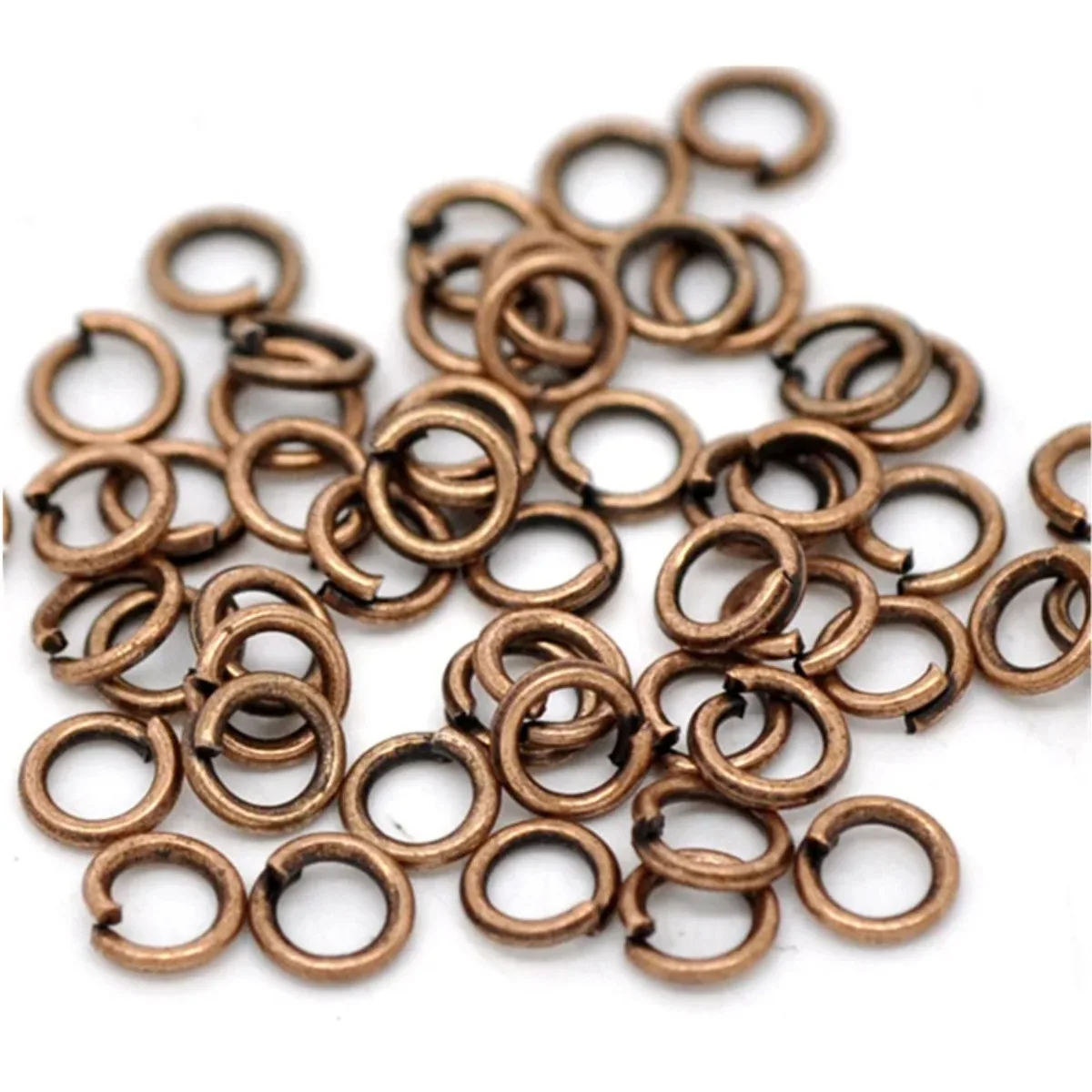 5000Pcs Copper Tone Mini Open Jump Rings Round Charms Jewelry DIY Findings Handicrafts Accessories Supplies 3x0.6mm