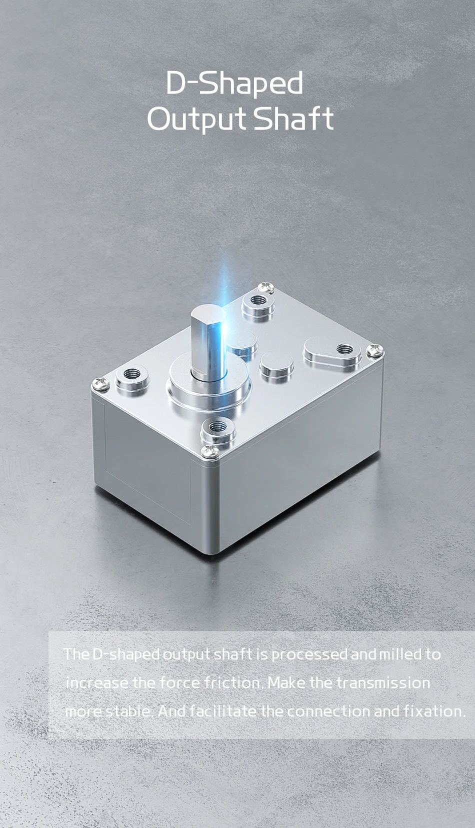 D-type Output Shaft Customization And Missing Brackets And Screw Reissue Channels