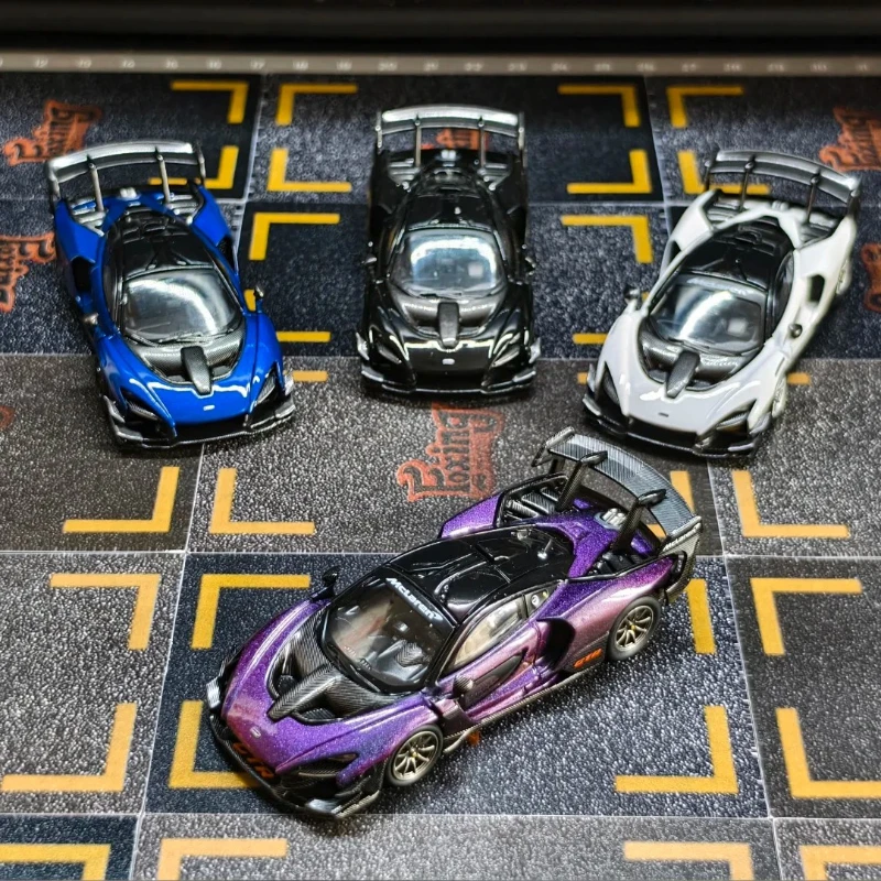 

CM 1:64 Mclaren Senna GTR White Diecast Diorama Car Model Collection Toys