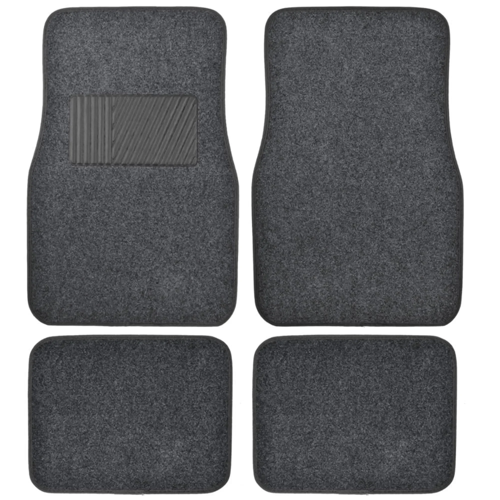 سجاد أرضية السيارة الفاخر من BDK للسيارة، 4 قطع، وسادة سجادة إضافية