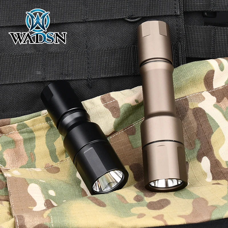 Imagem -02 - Wadsn Mch Handheld Lanterna Clouddefensive Tático Portátil Tocha de Caça Acampamento ao ar Livre Capacete Resgate Luz Caber 20 mm Ferroviário