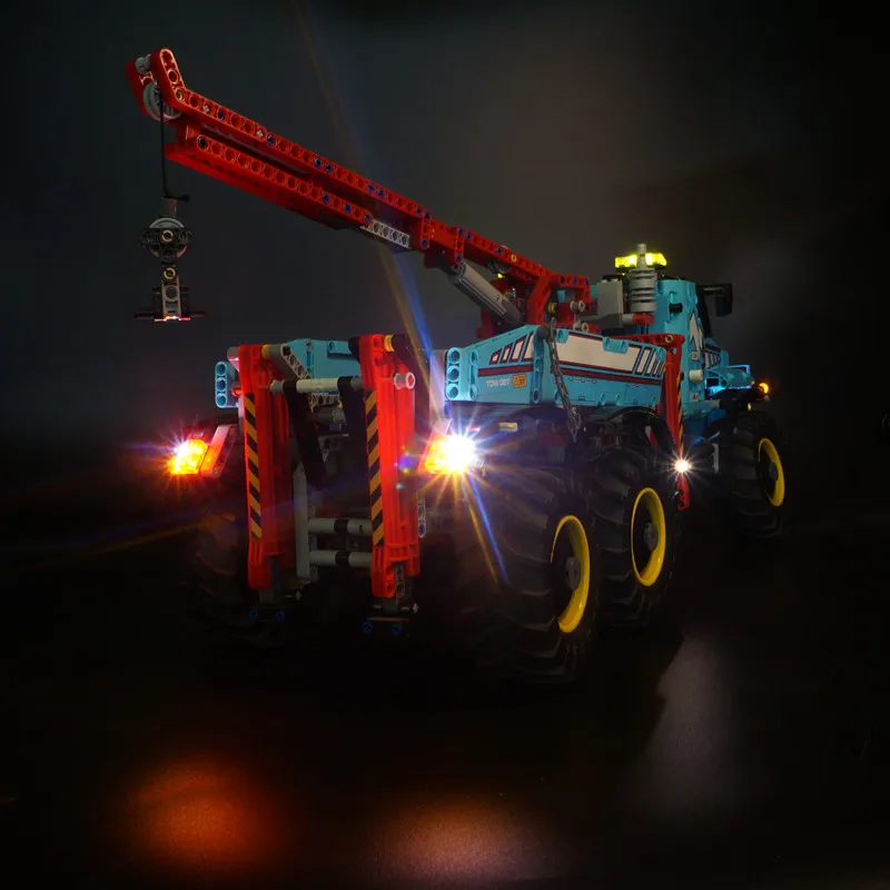 LED Lighting Set Suitable for LEGO Technic 6x6 All Terrain Tow Truck 42070 (Not Including Building Blocks)