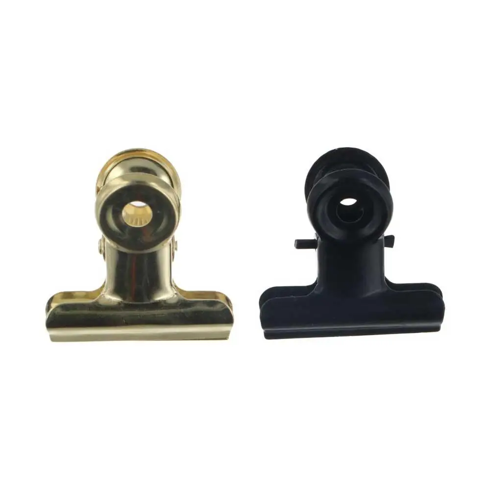 

Student Bookmark Clips Stationery Stainless Steel Photo Holder Round Metal Clamp Ticket Clamp Paper Clips Binder Clip