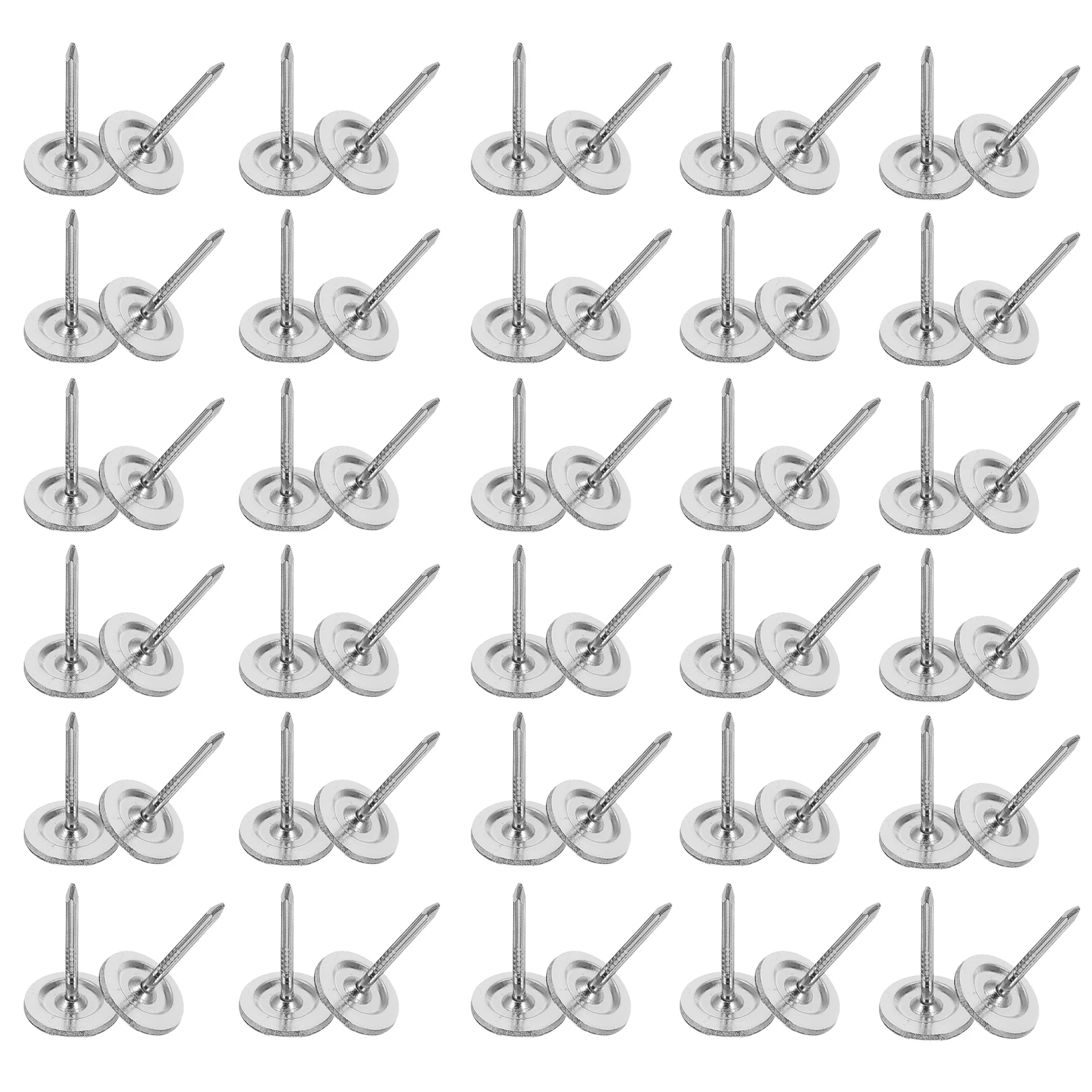 

100 Pcs Decorative Nails Furniture Tacks for Upholstery Thumbtack Flat Stainless Steel Wood Metal to Wall